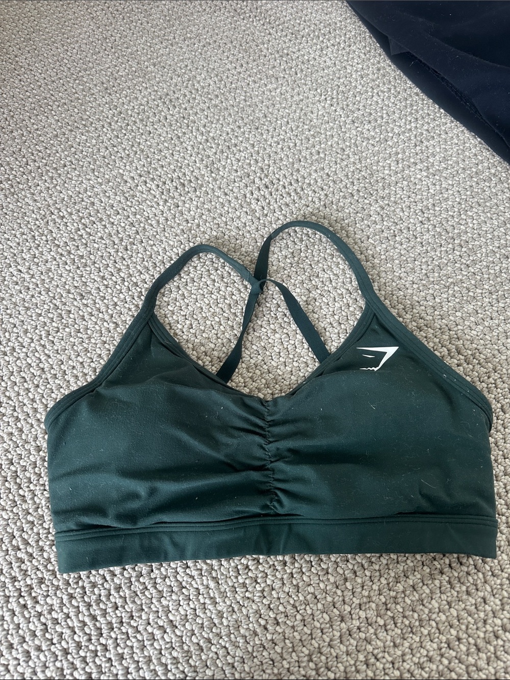 Gymshark Women's Deep Green Strappy Sports Bra